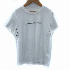 ディーゼル DIESEL Tシャツ カットソー 半袖 刺繍 XS 白 ホワイト /SM41
