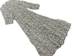 ZARA ザラ 花柄 マキシ ワンピース sizeS/黒 ■◇ レディース