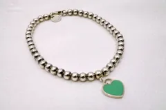ティファニー リターン トゥ ティファニー ビーズ ハートタグ ブレスレット 5.3g アクセアリー SV925 銀 シルバー TIFFANY&Co. 5852j