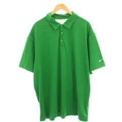 ナイキゴルフ NIKE GOLF DRI-FIT ポロシャツ カットソー ゴルフウェア メッシュ切替 半袖 XXL 緑 グリーン FA101204FET /HN