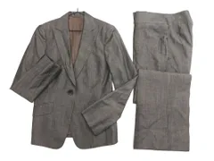 UNITED ARROWS ユナイテッドアローズ 毛麻混 セットアップ ジャケット パンツ スーツ size上38 下40/チャコール ■◇ レディース