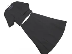 LAURA ASHLEY ローラ アシュレイ セットアップ ジャケット スカート スーツ size上7 下9/紺 ■◇ レディース