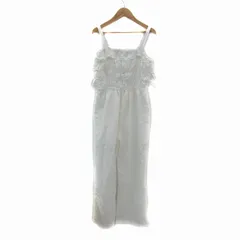 ザラ ZARA オーバーオール サロペット ワイドパンツ ロング丈 リボン 麻 リネン 164㎝ 白 ホワイト /YS11 女の子