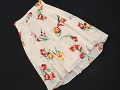 新品 PROPORTION プロポーション ボディドレッシング 花柄 フレア スカート size1/オフホワイト ■◇ レディース