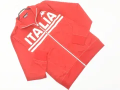 kappa カッパ プリント ジップアップ スタンドカラー ジャケット sizeL/赤 ■◇ メンズ