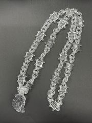 EL Jewelry クロススカルネックレス クリア - メルカリ
