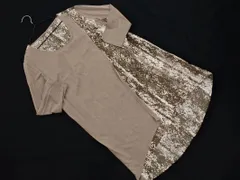 COMME CA DU MODE コム サ デ モード チュニック丈 ブラウス カットソー size11/グレージュ ■◇ レディース