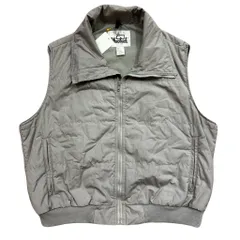 USA製 70s~ Woolrich ウールリッツ ベスト 無地 ポケット付き ライトグレー XLサイズ No.EA312