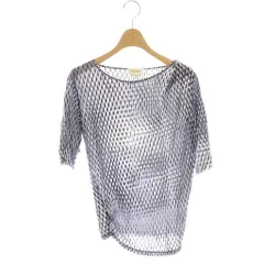 ディーゼル DIESEL カットソー 半袖 総柄 XS 紫 黒 /NR