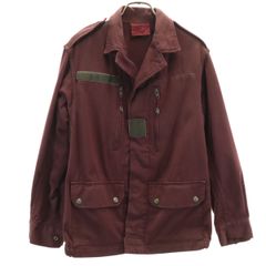 80's】フランス軍 後染めPARIS ミリタリー ジャケット ボルドー - メルカリ