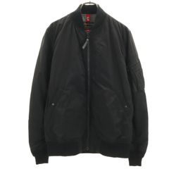 ALPHA アルファ MA-1 フライトジャケット M ブラック メンズ 古着