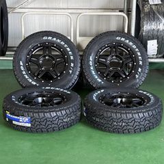 中古バリ溝BFグッドリッチ265/65R17+エクストリームJホイール プラド等