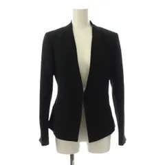 ザ・スーツカンパニー THE SUIT COMPANY ジャケット 上着 36 黒 無地 ノーカラー 長袖 /JP