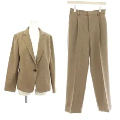 エマジェイムス EMMAJAMES スーツ 9 茶 テーラードカラー 長袖 プリーツパンツ /JP