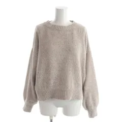 アーバンリサーチ サニーレーベル URBAN RESEARCH Sonny Label ニット セーター F ベージュ 無地 ラウンドネック 長袖 /AP