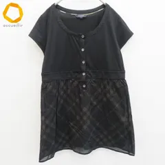 バーバリー BURBERRY チュニック トップス ロゴボタン ブラック系 レディース [x883296]のサムネイル