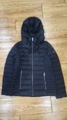 マイケルコース ブラック フード ダウン ジャケット