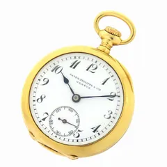 PATEK PHILIPPE パテックフィリップ アンティーク 懐中時計 ホワイト文字盤 K18YG 750 ホワイトゴールド 金無垢 ヴィンテージ 約22.2g 腕時計 手巻 ボーイズ 送料無料 241001031716のサムネイル