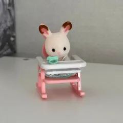 シルバニアファミリー ぬいぐるみ ショコラうさぎ 赤ちゃん ハウス ベイビー 椅子