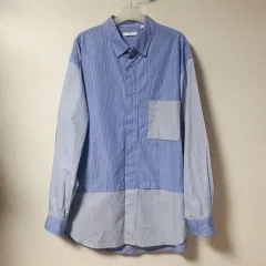 L/UNIQLO x Jil Sander ストライプ 長袖シャツ/1481/トップス