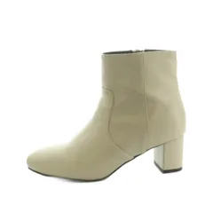 オリエンタルトラフィック ORIENTAL TRAFFIC ショートブーツ チャンキーヒール L 24.0-24.5cm オフホワイト /MI ■MA