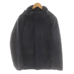 ユニクロ UNIQLO ダウンジャケット 上着 M 紺 ネイビー 長袖 フード 無地 /AN33 ■MA