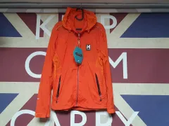 エムリミット 登山ウェア アウター ウィンドブレーカー ジャケット XL 105 サイズ オレンジ