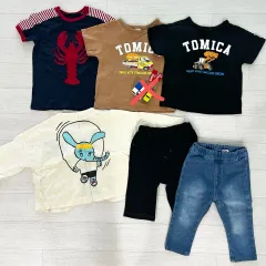 90サイズ 日本正規品 トミカ Tシャツ 男の子 まとめ