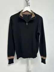 ポール・スミス COLOR デザインテープ ハイゲージ ハーフ ジップアップ ニット