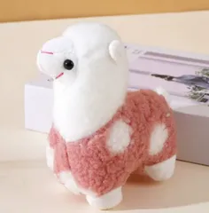 アルパカのぬいぐるみキーホルダーストラップ