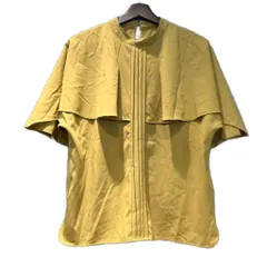 ルイルエブティック RUIRUE BOUTIQUE  シャツ ブラウス レイヤード風 半袖 黄 イエロー