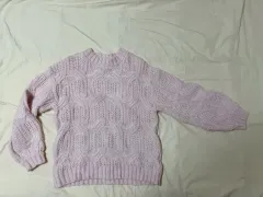 ZARA kids ピンク ケーブルニット (13-14歳)