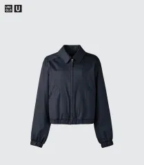 UNIQLO U ジップアップ ショート ブルゾン ブラック XXL