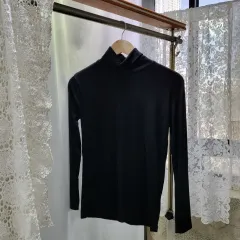 新品 ブラック タートルネック