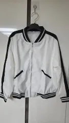 147 レディース白 バイカラー 春 秋 アウター