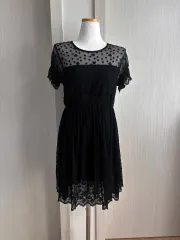 黒 レース シースルー ワンピース ( S ー M )