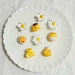 卵 プリン たまご 花 シューズパーツ 新宮 9p