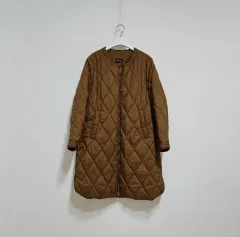 キルティング ダウンジャケット ロング丈