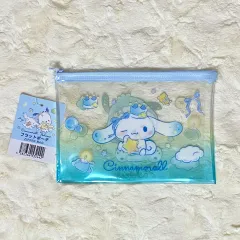 正規品 新品) 日本 Sanrio ポチャッコ シナモロール リバーシブル PVC ジッパー ポーチ