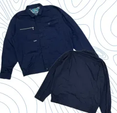 日本ヴィンテージ Y2K シティーボーイ ネイビー ブルゾン 春 オーバーサイズ ウィンドブレーカー ジャケット