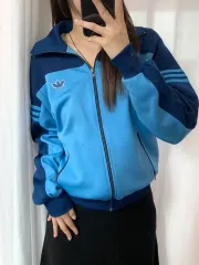 adidas アディダス 西ドイツ製 ブルー トラックジャージ