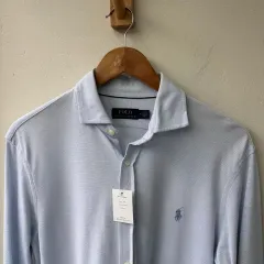 15258 - ポロラルフローレン スカイブルー ニットシャツ