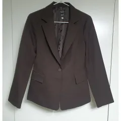 ジーン（茶色） ポリ素材 ワンボタン ジャケット レディース 55サイズ