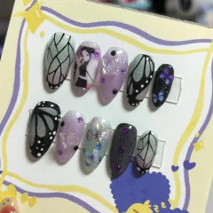 鬼滅の刃 しのぶ ネイルチップ 非公式グッズ