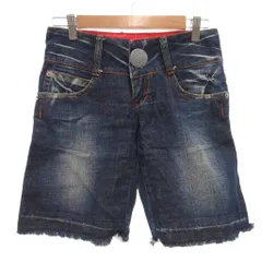 レッドペッパー RED PEPPER ショートパンツ デニム ジーンズ ダメージ加工 26 インディゴブルー /KR