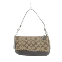 コーチ COACH 6094 ハンドバッグ ミニ キャンバス レザー シグネチャー 茶 ブラウン ■GY11 /MQ