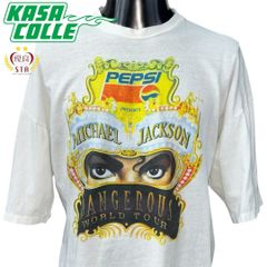 希少 Michael Jackson Bad Tour '87 スタッフTシャツ - メルカリ
