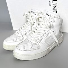 正規品】極美品 セリーヌ CELINE バックロゴ レザー スニーカー 39