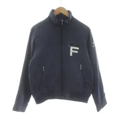 フィドラ FIDRA 中綿ジャケット ブルゾン ジップアップ ナイロン ロゴ S 紺 ネイビー /KU