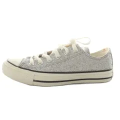 コンバース CONVERSE スニーカー シューズ グリッター 23.5cm シルバー色 /AN43 ■MA
